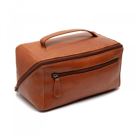 Genti cosmetice - Geanta pentru cosmetice The Chesterfield Brand, din piele naturala, Elmia, Maro coniac