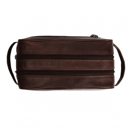 Geanta pentru cosmetice The Chesterfield Brand, din piele naturala, Stacey, Maro inchis [4]