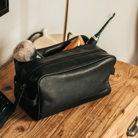 Genti cosmetice - Geanta pentru cosmetice The Chesterfield Brand, din piele naturala, Stacey, Negru