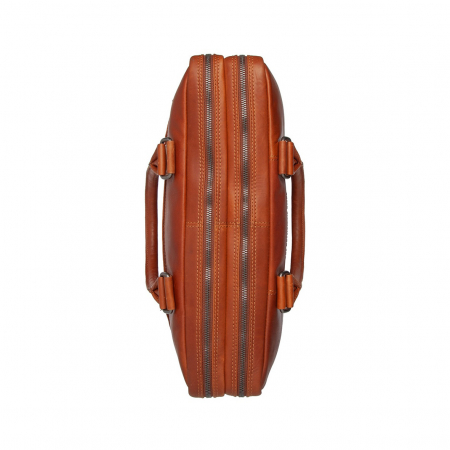 Geanta pentru laptop 15 inch, piele naturala, The Chesterfield Brand, Fabian, Maro coniac [3]