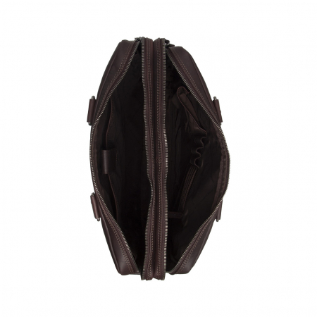Geanta pentru laptop 15 inch, piele naturala, The Chesterfield Brand, Fabian, Maro inchis [1]