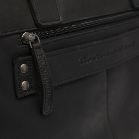 Geanta pentru laptop 15 inch, piele naturala, The Chesterfield Brand, Salvador, Negru [2]