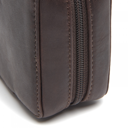 Geanta mica (organizator) accesorii electronice, The Chesterfield Brand, din piele naturala, Ardan, Maro inchis [4]