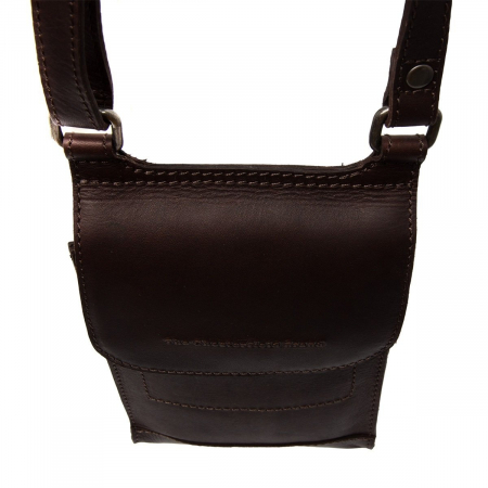 Geanta pentru telefon The Chesterfield Brand, piele naturala, Nebra, Maro inchis [5]