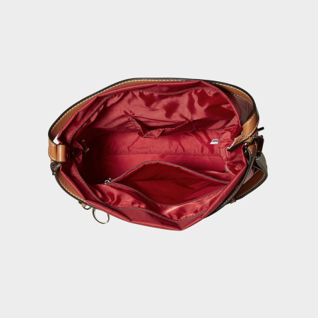 Geanta/rucsac, de umar, 2 in 1, de dama, din nylon, Sonja, Rosu [2]