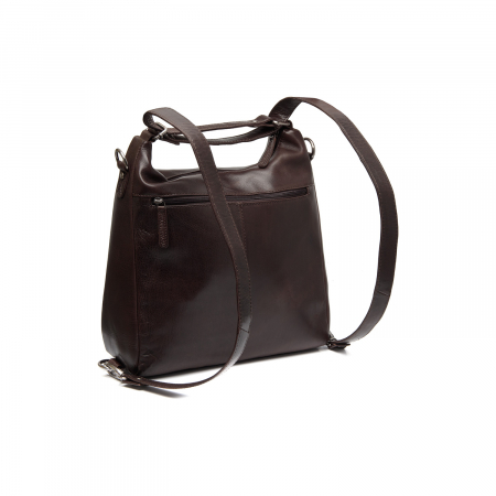 Geanta/rucsac de umar 2 in 1 de dama piele naturala, The Chesterfield Brand, Letizia, Maro inchis [7]