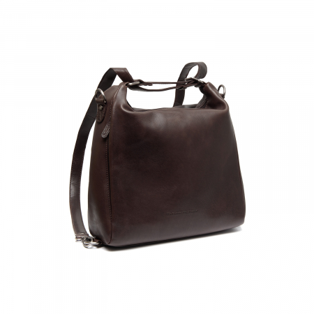Geanta/rucsac de umar 2 in 1 de dama piele naturala, The Chesterfield Brand, Letizia, Maro inchis [1]