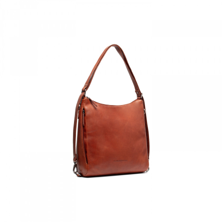 Geanta/rucsac de umar 2 in 1 de dama piele naturala, The Chesterfield Brand, Letizia, Maro coniac