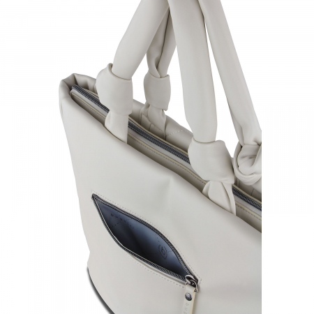 Geanta shopper de dama, bugatti, seria Cara 496152, Crem [7]