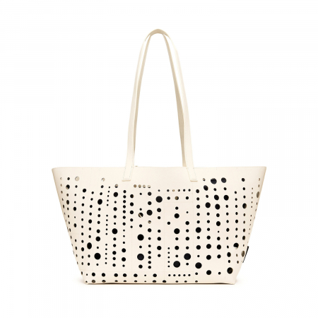Geanta shopper de dama, Desigual, seria Bloomer Cahuil, Bej [9]