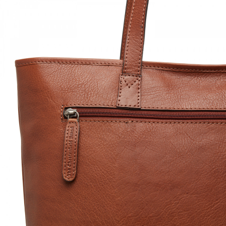 Geanta shopper de dama, The Chesterfield Brand, piele naturala, Pisa, Maro coniac [3]
