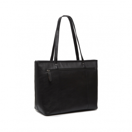Geanta shopper de dama din piele naturala, The Chesterfield Brand, Salo, Negru [4]