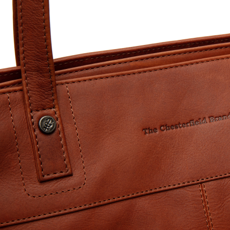 Geanta shopper de dama din piele naturala, The Chesterfield Brand, Solvia, Maro coniac [4]