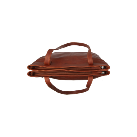 Geanta shopper de dama din piele naturala, The Chesterfield Brand, Solvia, Maro coniac [7]