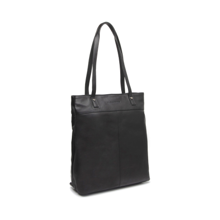 Genti de zi - Geanta shopper de dama din piele naturala, The Chesterfield Brand, Solvia, Negru