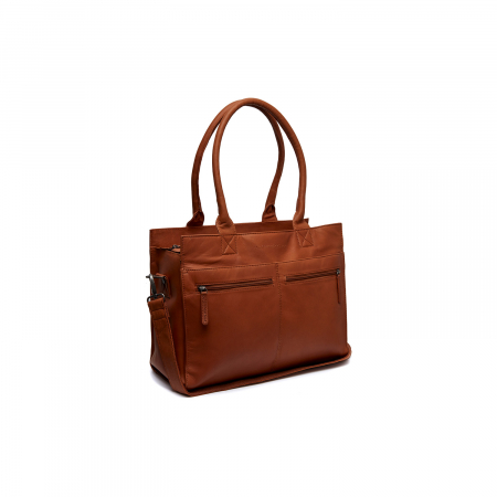 Geanta multifunctionala 3 in 1 shopper /bebe /scutece, The Chesterfield Brand, piele naturala, Elody, Maro coniac [2]