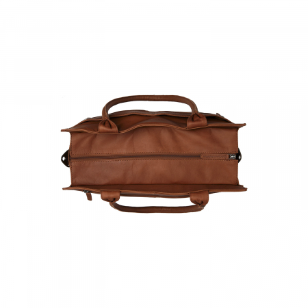 Geanta multifunctionala 3 in 1 shopper /bebe /scutece, The Chesterfield Brand, piele naturala, Elody, Maro coniac [5]