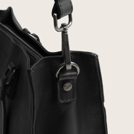 Geanta shopper din piele naturala, The Chesterfield Brand, Ellsworth, Negru [8]