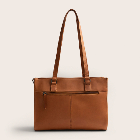 Geanta shopper din piele naturala, The Chesterfield Brand, Ellsworth, Maro coniac [3]