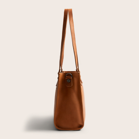 Geanta shopper din piele naturala, The Chesterfield Brand, Ellsworth, Maro coniac [2]
