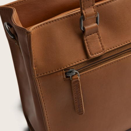 Geanta shopper din piele naturala, The Chesterfield Brand, Ellsworth, Maro coniac [6]