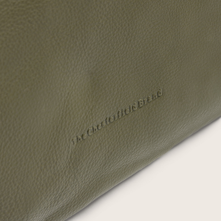 Geanta shopper din piele naturala, The Chesterfield Brand, Nerissa, Verde olive [5]