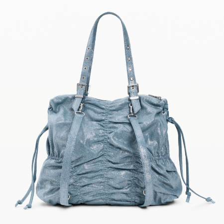 Geanta si rucsac, 2 in 1, de dama, de mana si umar, Desigual, Buxton Denim, Albastru [6]