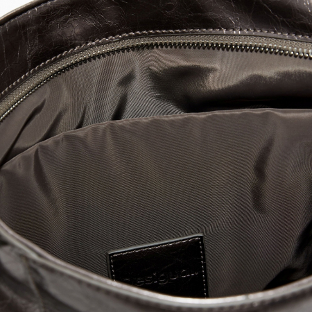 Geanta si rucsac, 2 in 1, de dama, de mana si umar, Desigual, seria Half Logo Arica, Gri metalizat [6]