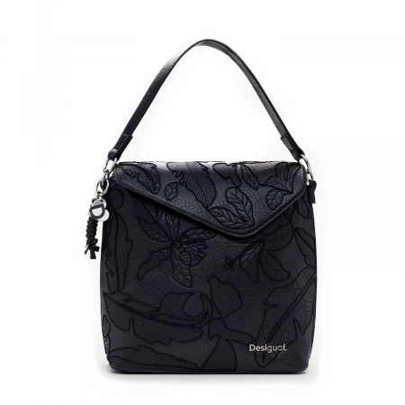 Geanta si rucsac de dama, Desigual, seria Jolie Jersey, Negru [6]