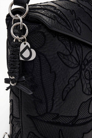 Geanta si rucsac de dama, Desigual, seria Jolie Jersey, Negru [4]