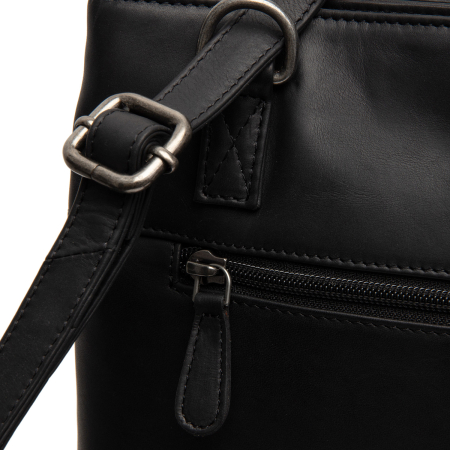 Geanta si rucsac de dama, din piele naturala, The Chesterfield Brand, Raynor, de mana si umar, Negru [4]