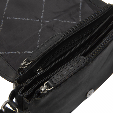 Geanta umar de dama, piele naturala, The Chesterfield Brand, Redmond, Negru [1]
