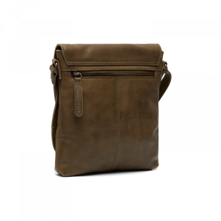 Geanta unisex din piele naturala, The Chesterfield Brand, Duncan, Verde olive [5]