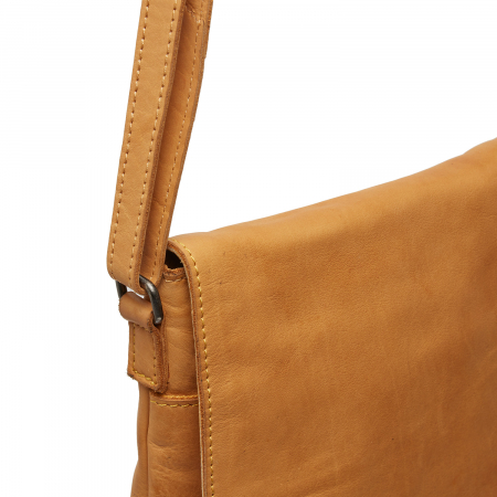 Geanta unisex din piele naturala, The Chesterfield Brand, Duncan, Galben ocru [3]