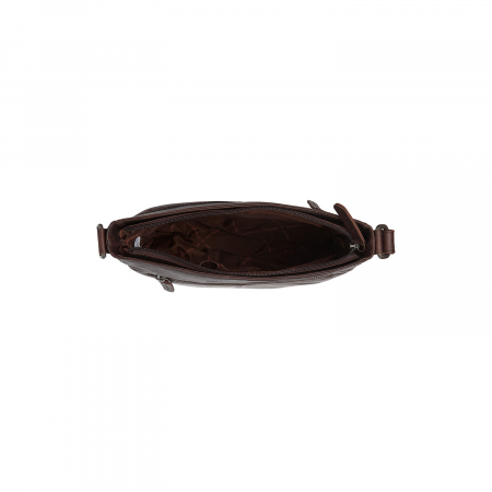 Geanta unisex din piele naturala, The Chesterfield Brand, Kreta, Maro inchis [2]