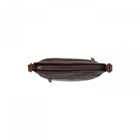 Geanta unisex din piele naturala, The Chesterfield Brand, Kreta, Maro inchis [1]