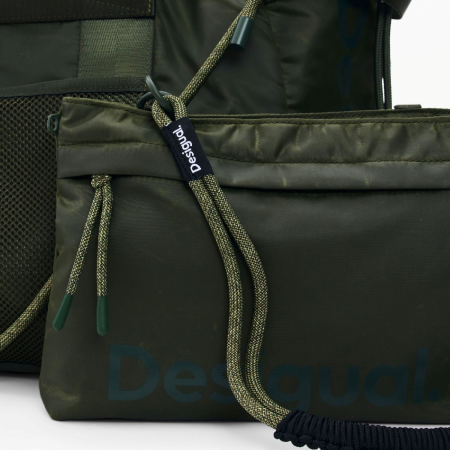 Geanta versatila, de voiaj / cumparaturi, de mana si umar, Desigual, City Roamer, Verde Army [4]