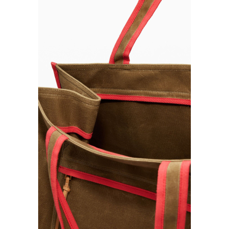 Geanta versatila, de voiaj / cumparaturi, de mana si umar, Desigual, seria Mediteranea Khiva, Camel [3]