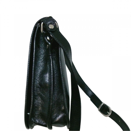 Gentuta unisex din piele naturala vachetta neagra S5552 [2]