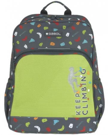 Ghiozdane baieti - Ghiozdan scolar, Gabol, model Climb, 6 -12 ani, Gri