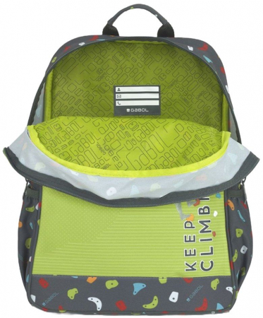 Ghiozdan scolar, Gabol, model Climb, 6 -12 ani, Gri [3]