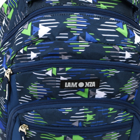 Ghiozdan scolar, Lamonza, model Phantom, Albastru / multicolor [2]