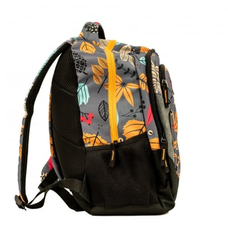 Ghiozdan scolar, Lamonza, model Savana, 7-16 ani, Gri/ Multicolor [4]