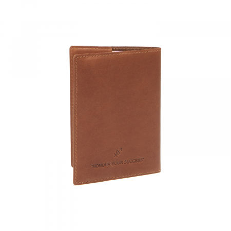 Coperta Husa pasaport, carnet sau brevet, din piele naturala, The Chesterfield Brand, Maro coniac [1]