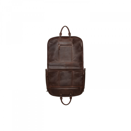 Husa pentru haine din piele naturala, The Chesterfield Brand, Josh, Maro inchis [5]