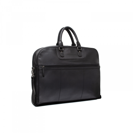 Genti voiaj - Husa pentru haine din piele naturala, The Chesterfield Brand, Josh, Negru