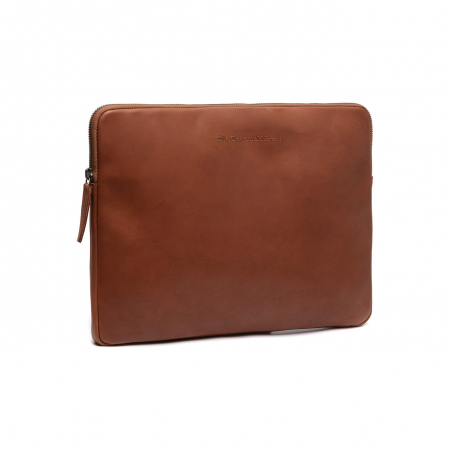 Mape - Mapa The Chesterfield Brand pentru acte si laptop 14 inch, din piele naturala, Clinton, Maro coniac