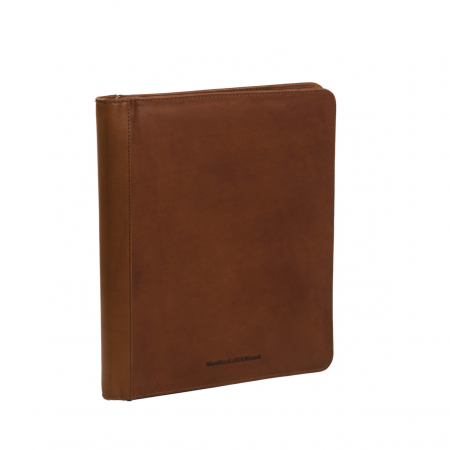 Mape - Mapa din piele naturala, The Chesterfield Brand, pentru acte si tableta, Barnet, Maro coniac