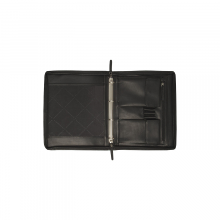 Mapa din piele naturala, The Chesterfield Brand, pentru acte si tableta, Moreton, Negru [1]