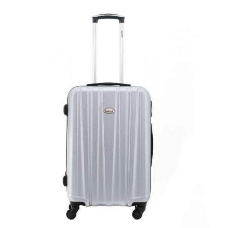 Trolere medii - Troler mediu Costa 62 cm Master, ABS super usor, Argintiu